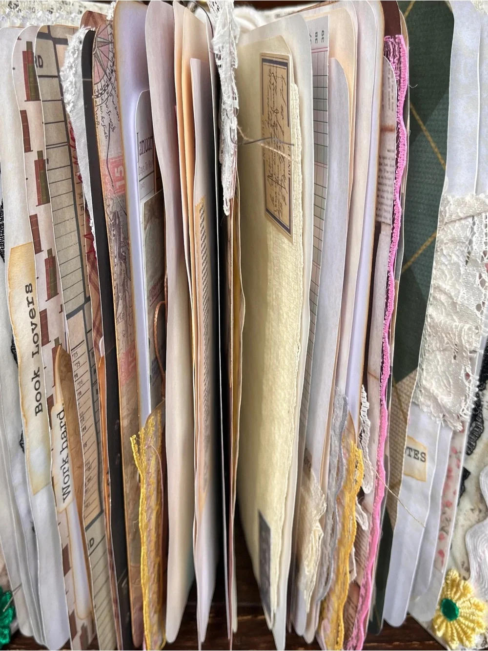 Book Themed Junk Journal Book Lover Reader Bookish Vintage 3 Sig Decorated